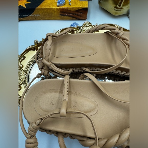 🆕 AJE 🧿 NWOT Tryphena Platform Twist Sandal, Beige - SIZE 37 - Picture 10 of 16